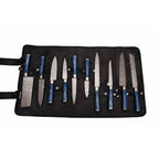 10 Piece Damascus Kitchen Knife Set with Blue Pakkawood Handles