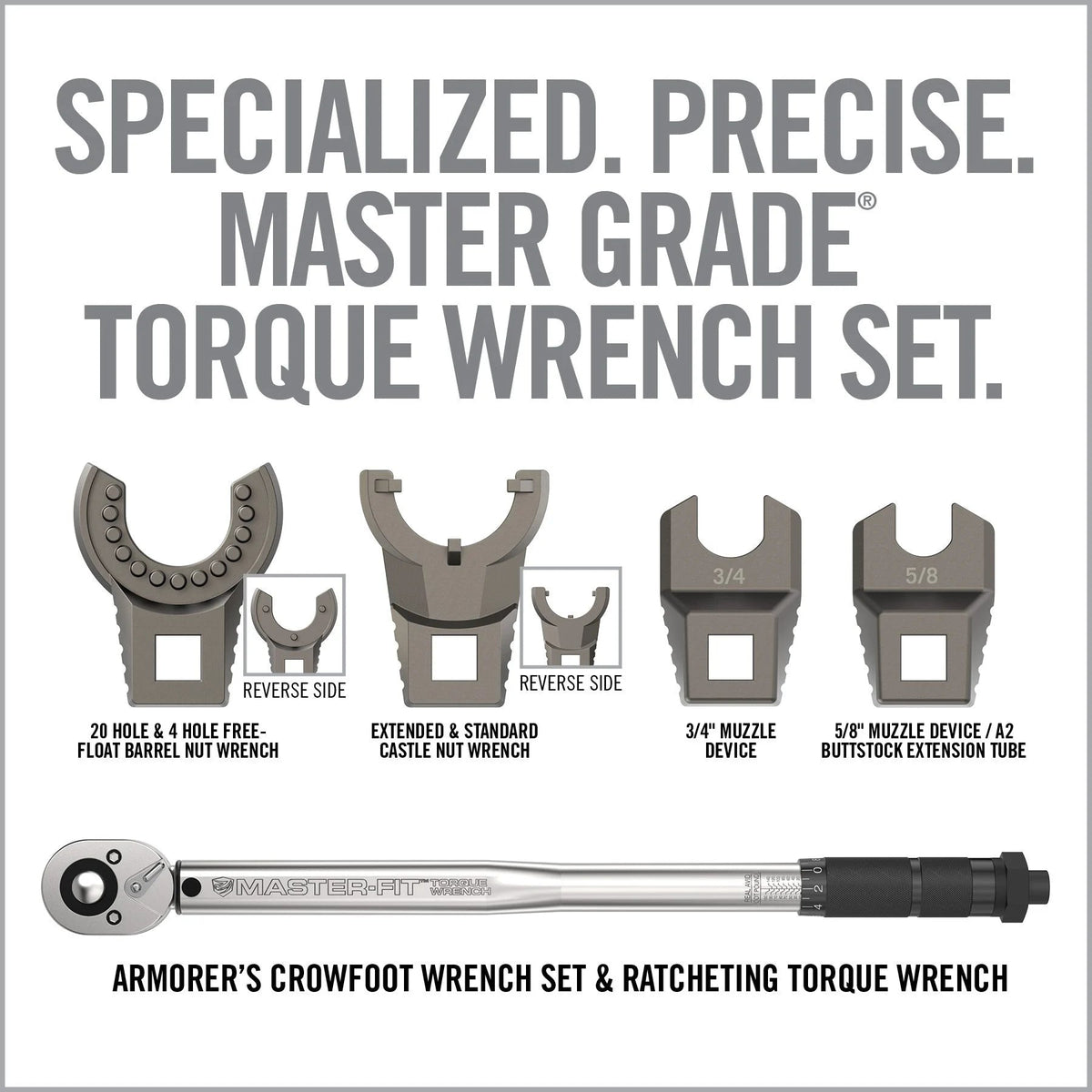 Master-Fit A2/AR15 Crowfoot Wrench Set