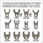 Master-Fit 13-Piece AR15 Crowfoot Wrench Set
