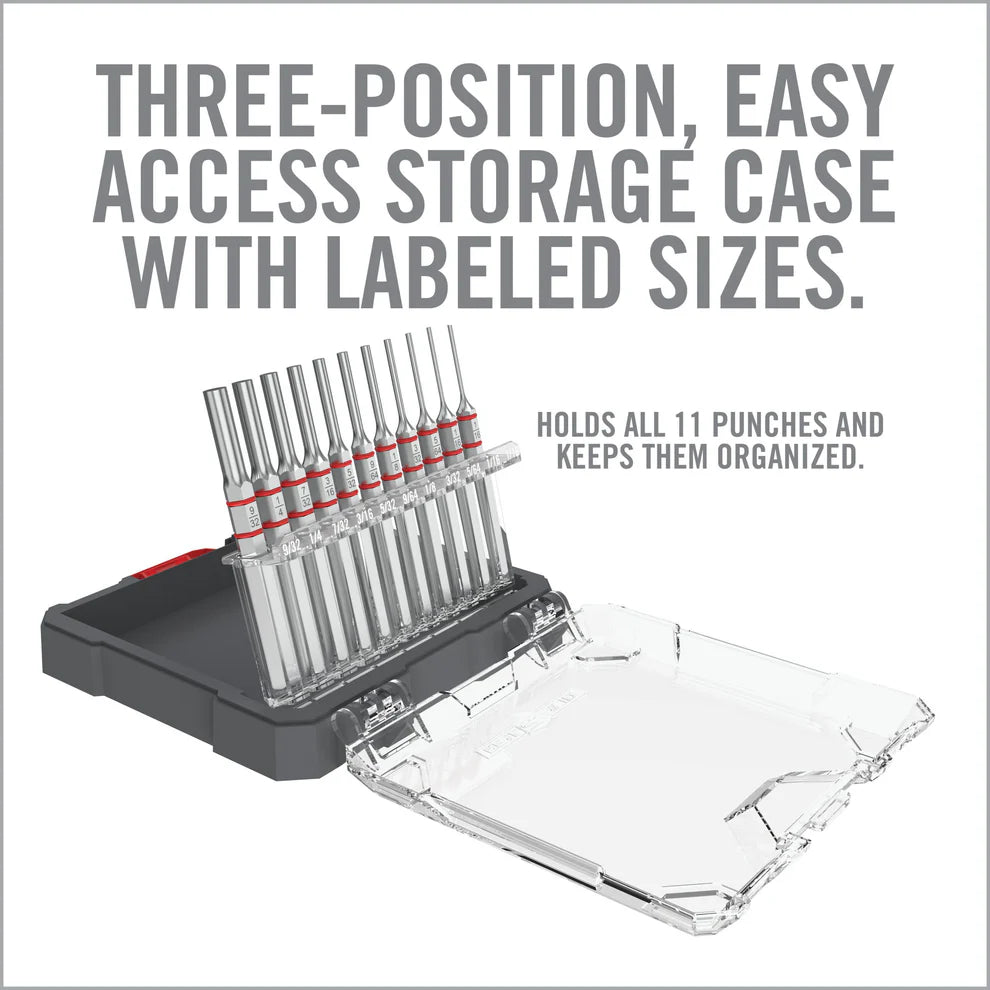Accu-Punch 11-Piece Standard Pin Punch Set