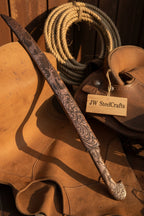 Handmade Shashka Sword 24” – Caucasian Saber Style Curved Blade with Engraved Scabbard