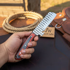 Skyvein Bull Cutter Knife 7" Handmade Carbon Steel Resin Handle - JW Steelcrafts