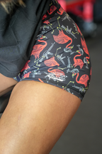 Women's High-Waisted Seamless Front Compression Training Shorts | Tactimingo