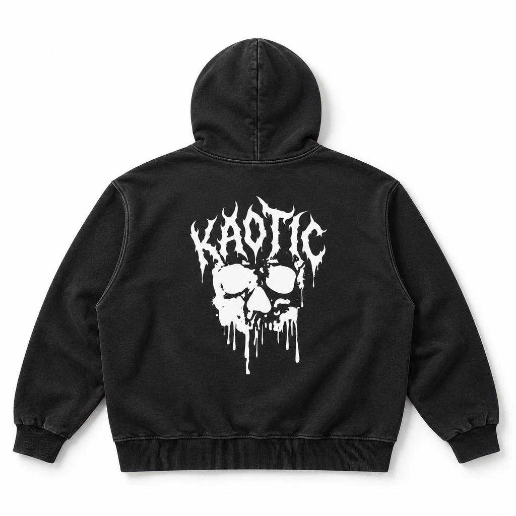 KAOTIC SKULL HEAVY HOODIE