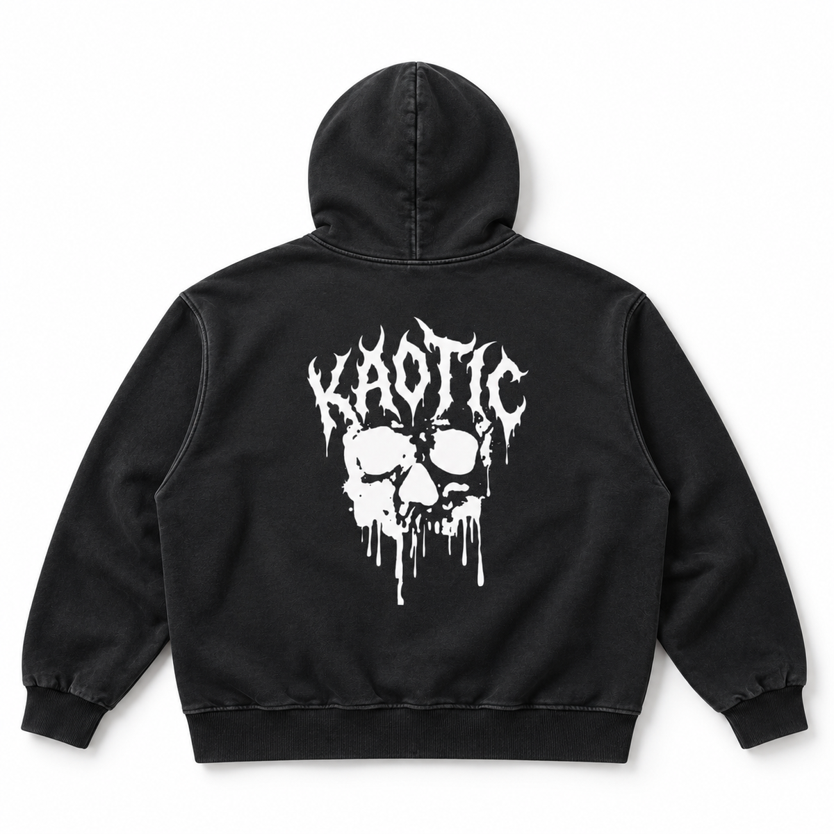 KAOTIC SKULL HEAVY HOODIE