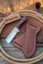 Skyvein Bull Cutter Knife 7" Handmade Carbon Steel Resin Handle - JW Steelcrafts