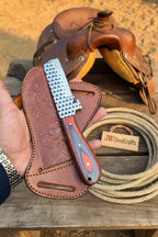 Skyvein Bull Cutter Knife 7" Handmade Carbon Steel Resin Handle - JW Steelcrafts