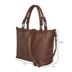 Concealed Carry Bailey Leather Satchel by Lady Conceal