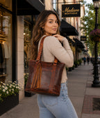 Concealed Carry Bella Leather Tote by Lady Conceal
