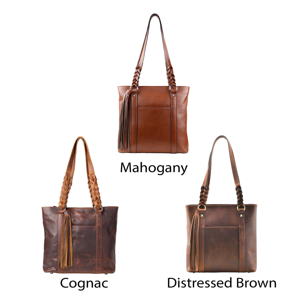 Concealed Carry Bella Leather Tote by Lady Conceal