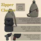 Concealed Carry Colt Canvas Sling by Lady Conceal