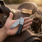 Rosewood Ridge Folder Knife 6" Handmade Rosewood Handle Liner Lock