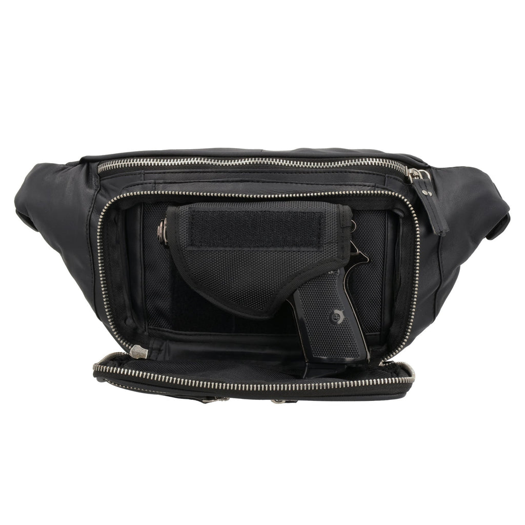 Concealed Carry Jessie Unisex Lambskin Belt Bag by DS Conceal