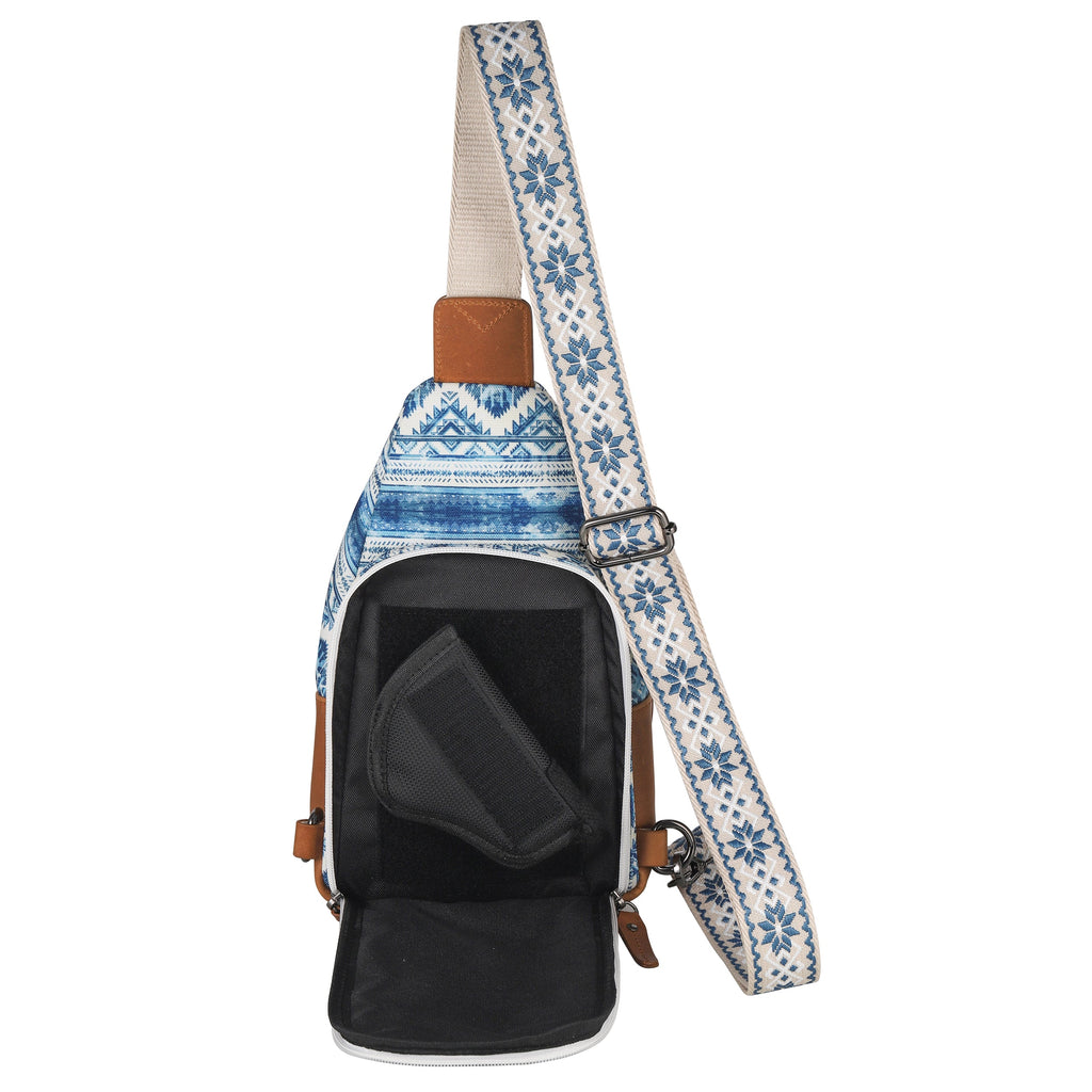 Concealed Carry Aztec Indie Canvas Sling by DS Conceal