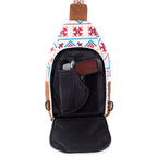 Concealed Carry Aztec Indie Canvas Sling by DS Conceal