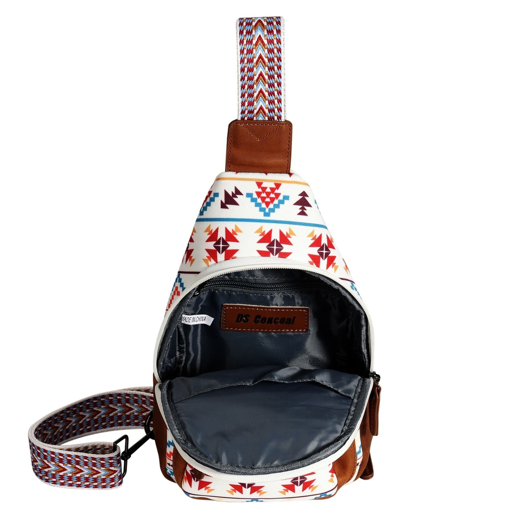 Concealed Carry Aztec Indie Canvas Sling by DS Conceal