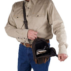 Concealed Carry Unisex Jax Canvas Crossbody by DS Conceal