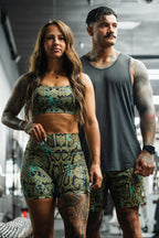 Women's High-Waisted Seamless Front Compression Training Shorts | Lethal Venom