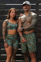 Women's High-Waisted Seamless Front Compression Training Shorts | Lethal Venom