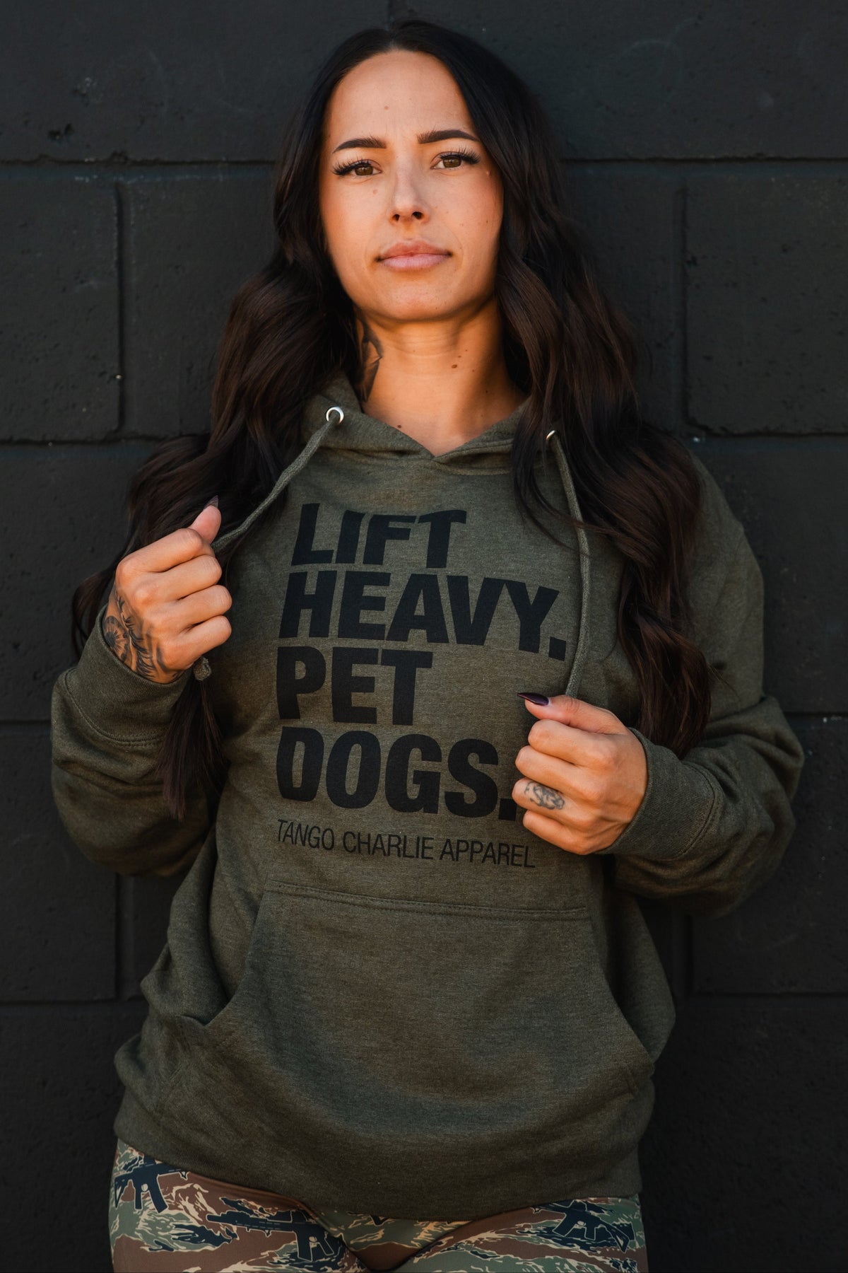 Lift Heavy. Pet Dogs. - Hoodie