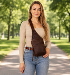 Concealed Carry Unisex Dakota Leather Sling by Lady Conceal - Large and Regular Size