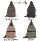 Concealed Carry Dakota Large Canvas Sling