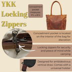Concealed Carry Emerson Satchel by Lady Conceal