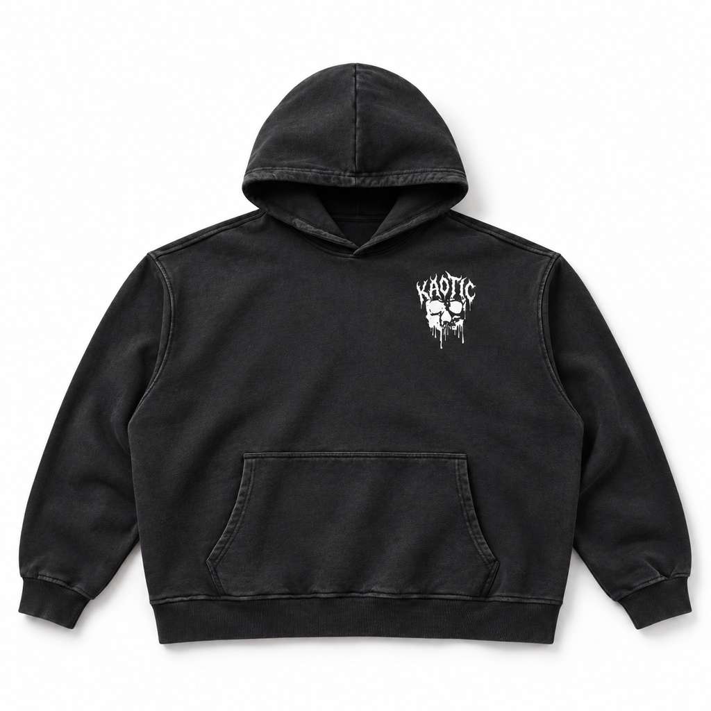 KAOTIC SKULL HEAVY HOODIE