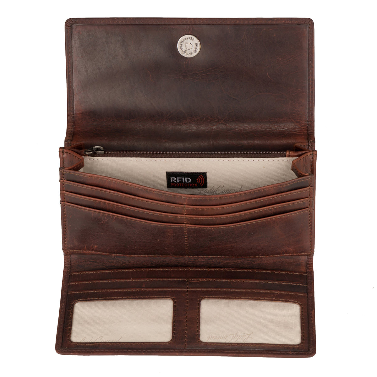 Hope RFID Leather Laced Wallet by Lady Conceal