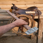 Octagonal Damascus Drilling Hammer with Natural Wood Handle