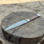 European Carving Knife Damascus Blade Wooden Handle Fixed Blade Tool