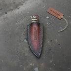 Compact Outdoor Knife Stainless Steel Blade  Ram Horn or Wengi Wood Handle