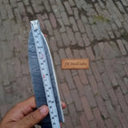 8-Inch Gyuto Chef Knife Twisted Damascus Blade with Blue & Red Pakka Wood Handle (Full Tang, Hand-Forged)