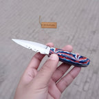 Handmade Skinner Knife Resin Handle Fixed Blade Hunting Knife JW SteelCrafts
