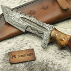 Custom Handmade HUNTING TRACKER Tactical Hunter Blade Survival