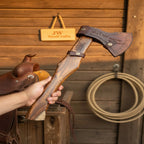 Damascus Skeggox Bearded Viking Axe with Hardwood Handle