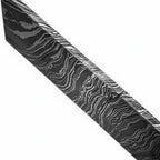 Damascus Steel Billet Bar 4mm Thick Pattern Welded Blank for Knife Making