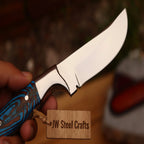 Sundance Turquoise Tracker Knife 10" Premium Hammered Damascus Tigerwood