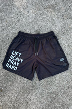 Men's Mesh Lifestyle Shorts | 5.5"- Lift Heavy Pray Hard Black