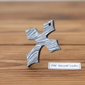 Damascus Steel Christian Cross Locket 3 Inch Handmade Pendant Unique Design