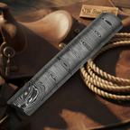 Hand Forged Damascus Steel Round Bar 4" 30mm Twist Pattern Rod Knife Making Billet