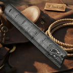 Hand Forged Damascus Steel Round Bar 4" 30mm Twist Pattern Rod Knife Making Billet