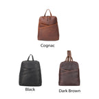 Concealed Carry Jayden Leather Backpack by Lady Conceal