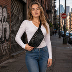 Concealed Carry Jessie Unisex Lambskin Belt Bag by DS Conceal