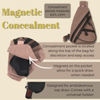 Concealed Carry Jordan Canvas Sling by DS Conceal