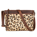 Concealed Carry Josie Indian Leopard Leather Crossbody by Lady Conceal