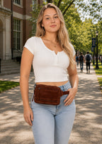 Concealed Carry Kailey Leather Fanny Pack/Sling by Lady Conceal