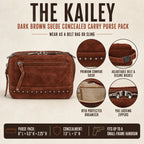 Concealed Carry Kailey Leather Fanny Pack/Sling by Lady Conceal