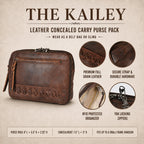 Concealed Carry Kailey Leather Fanny Pack/Sling by Lady Conceal