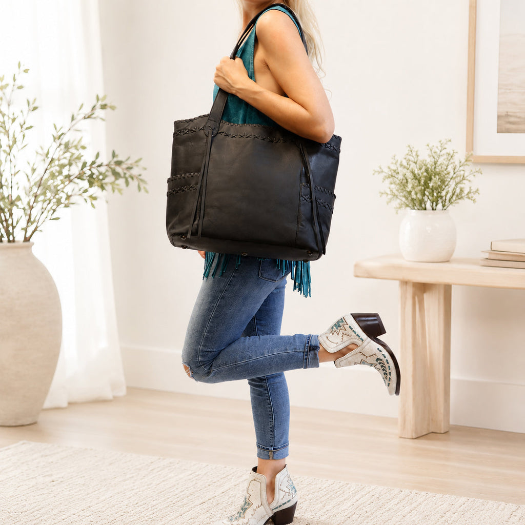 Concealed Carry Kendall Leather Tote by Lady Conceal